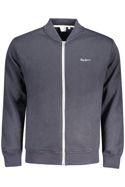 PEPE JEANS MEN'S BLUE ZIP-UP SWEATSHIRT