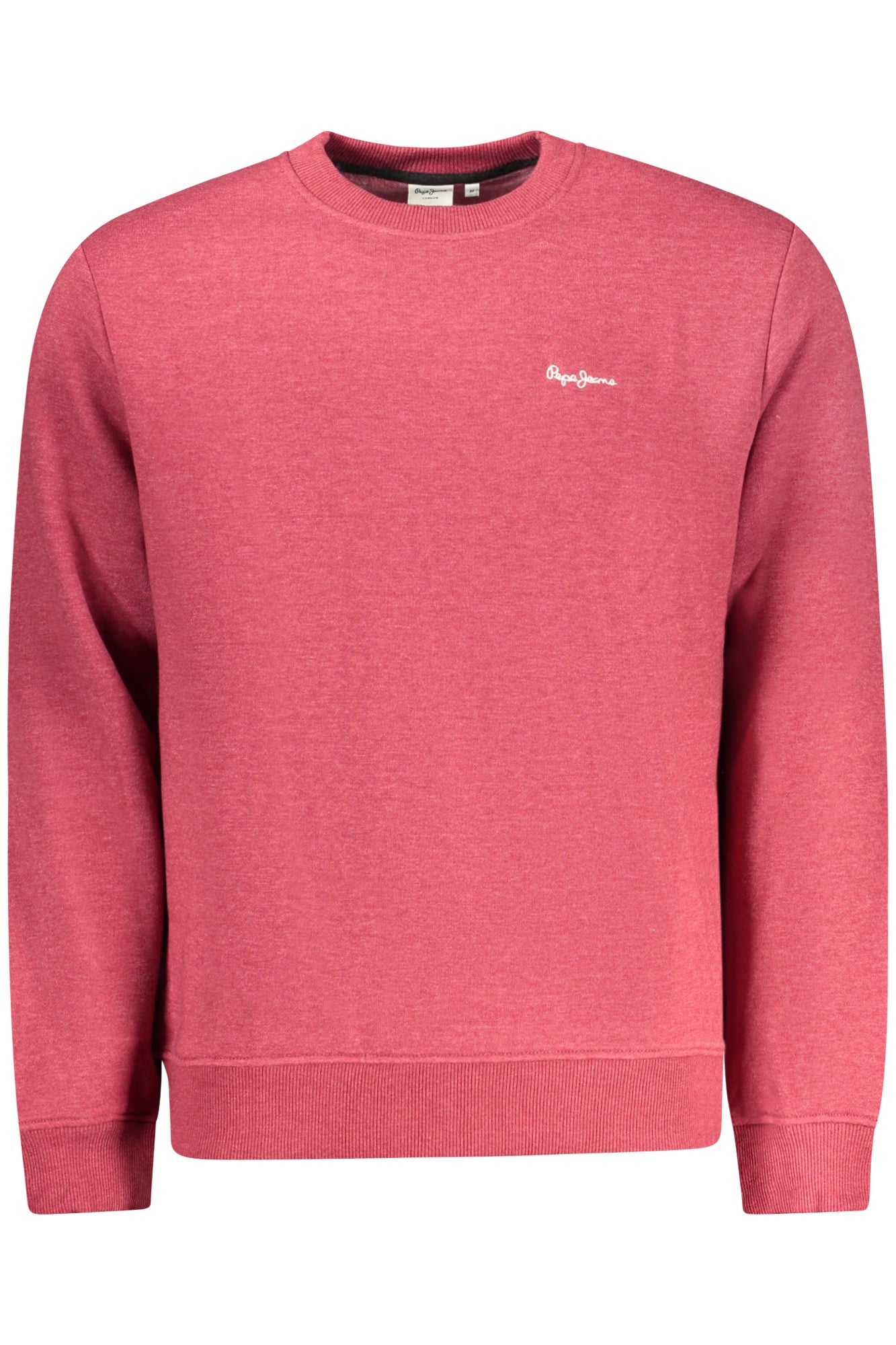 PEPE JEANS MEN'S RED ZIP-UP SWEATSHIRT