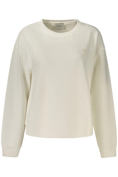 SWEAT-SHIRT BLANC À FERMETURE ÉCLAIR PEPE JEANS POUR FEMME