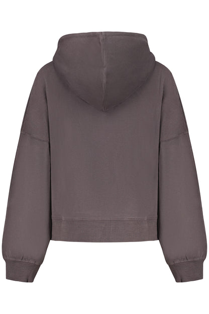 PEPE JEANS WOMEN'S BLACK ZIP-UP SWEATSHIRT