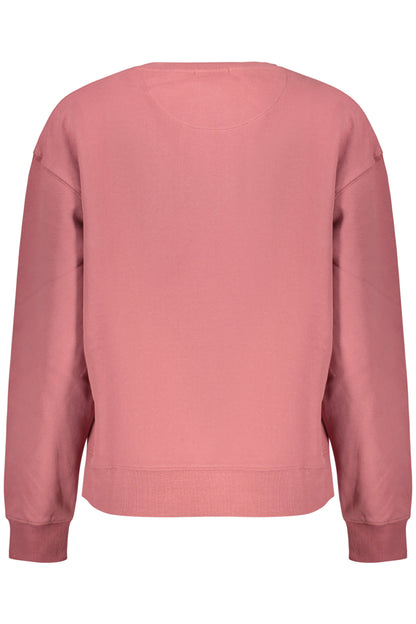 PEPE JEANS WOMEN'S PINK ZIP-UP SWEATSHIRT