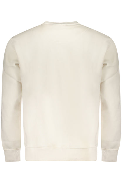 PEPE JEANS MEN'S WHITE ZIP-UP SWEATSHIRT