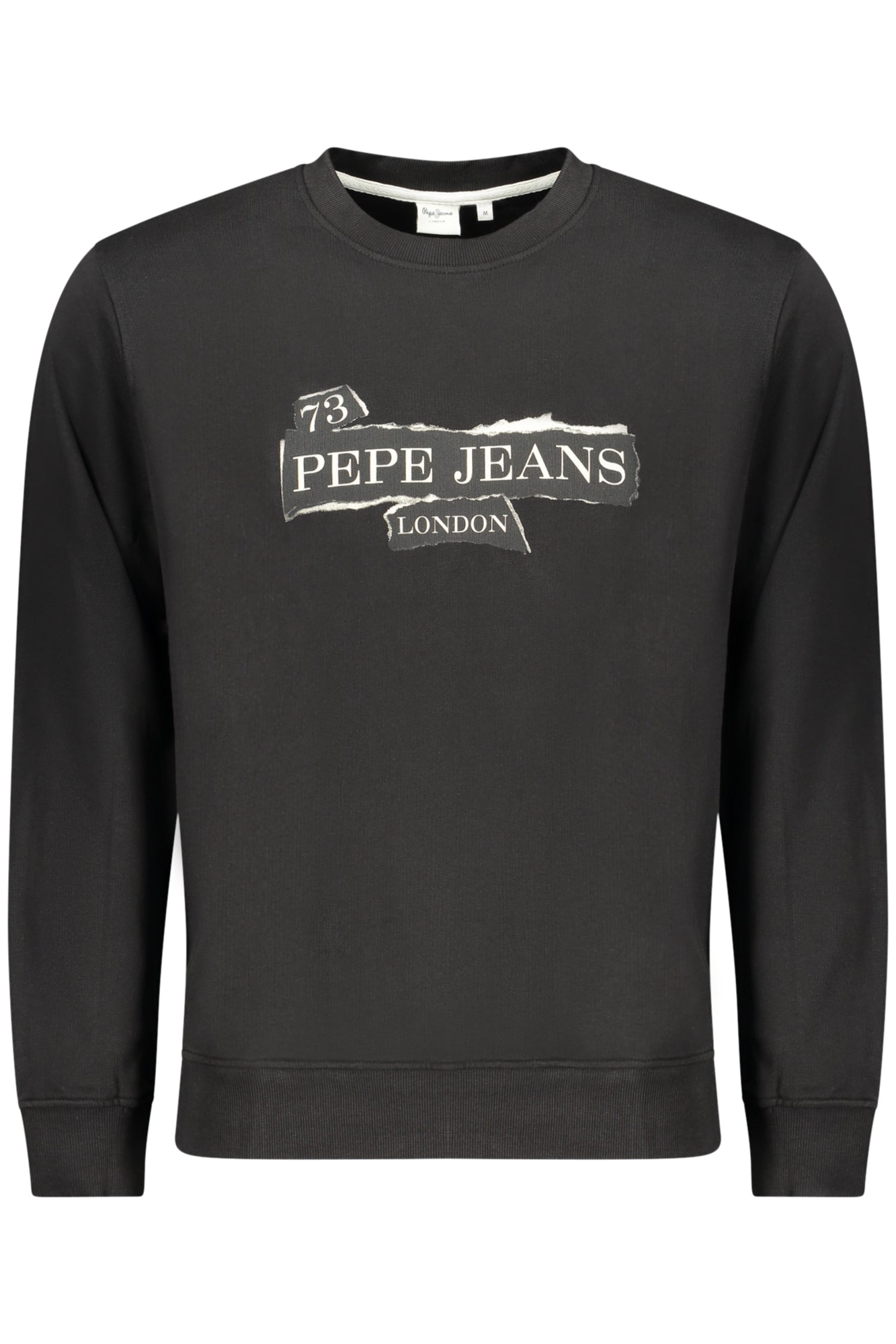 PEPE JEANS MEN'S BLACK ZIP-UP SWEATSHIRT