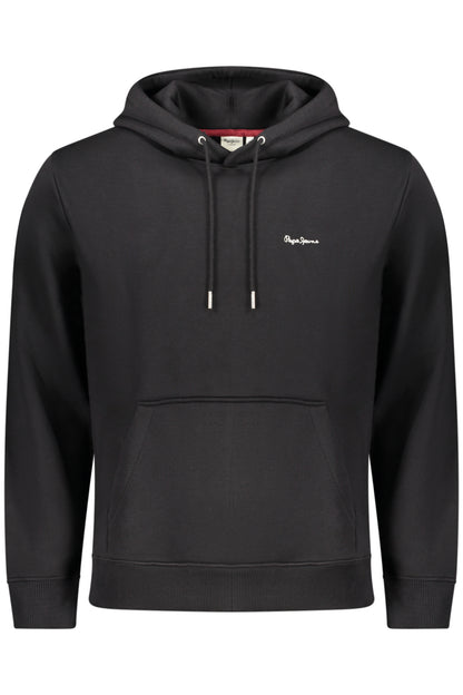 PEPE JEANS MEN'S BLACK ZIP-UP SWEATSHIRT