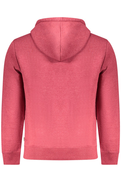 PEPE JEANS MEN'S RED ZIP-UP SWEATSHIRT