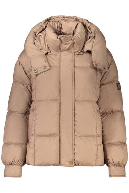 PEPE JEANS WOMEN'S BROWN JACKET