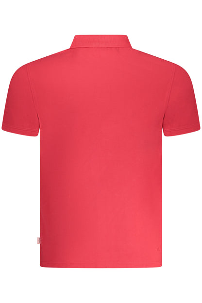 PEPE JEANS MEN'S SHORT SLEEVE POLO SHIRT RED