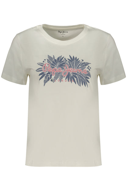 PEPE JEANS WOMEN'S SHORT-SLEEVE T-SHIRT WHITE