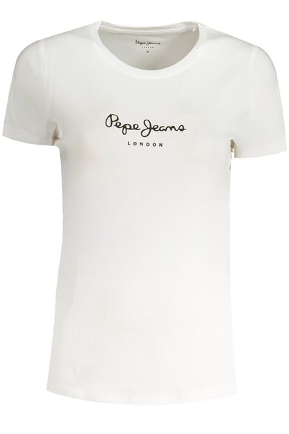 PEPE JEANS WOMEN'S SHORT SLEEVE T-SHIRT WHITE