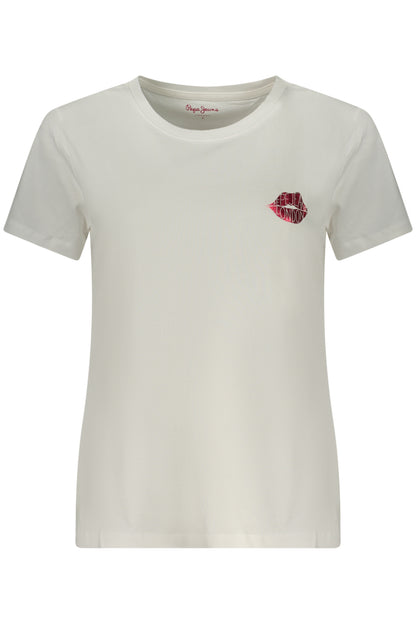 PEPE JEANS WOMEN'S SHORT-SLEEVE T-SHIRT WHITE