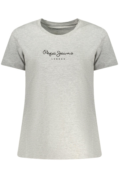PEPE JEANS WOMEN'S SHORT-SLEEVE T-SHIRT, GREY