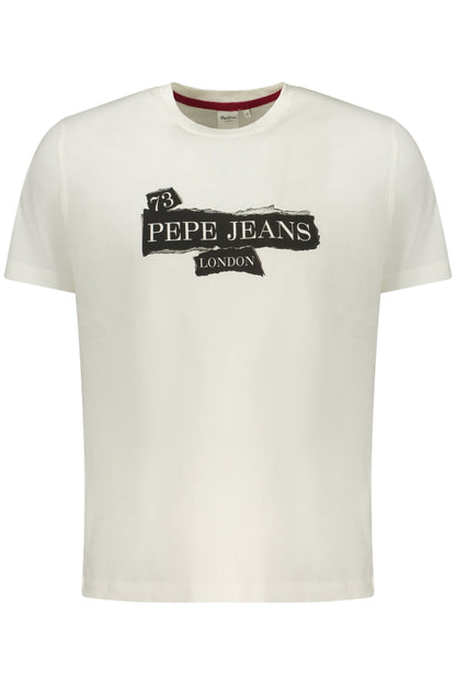 PEPE JEANS MEN'S SHORT-SLEEVED T-SHIRT WHITE
