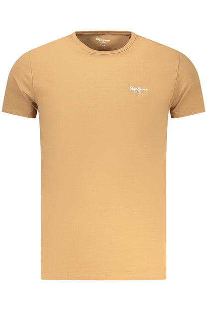 PEPE JEANS MEN'S SHORT-SLEEVE T-SHIRT, BROWN