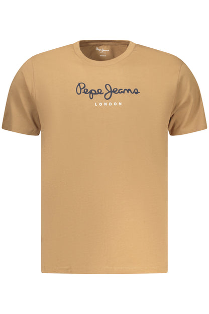 PEPE JEANS MEN'S SHORT-SLEEVE T-SHIRT, BROWN
