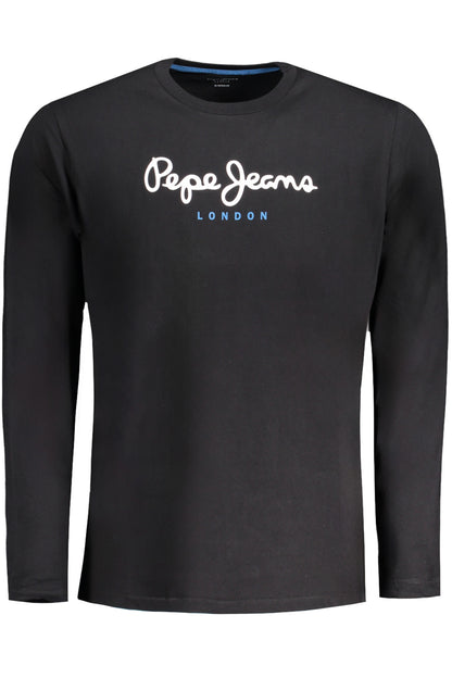 PEPE JEANS MEN'S LONG-SLEEVED T-SHIRT BLACK