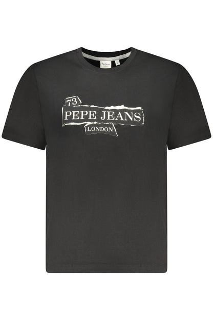 PEPE JEANS MEN'S SHORT-SLEEVED T-SHIRT BLACK