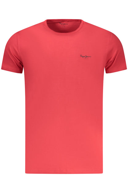 PEPE JEANS MEN'S SHORT-SLEEVED T-SHIRT, RED