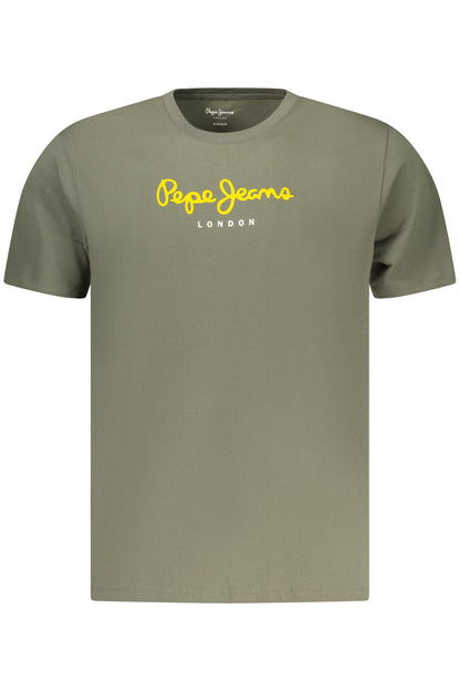 PEPE JEANS MEN'S SHORT-SLEEVED T-SHIRT GREEN
