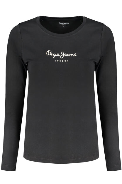 PEPE JEANS WOMEN'S LONG SLEEVE T-SHIRT BLACK