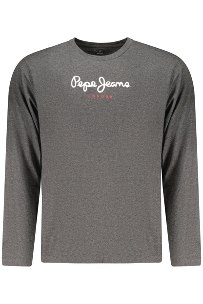 PEPE JEANS MEN'S LONG-SLEEVED T-SHIRT, GREY