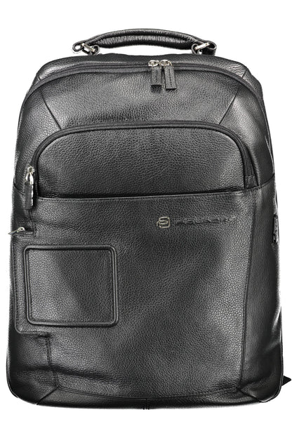 PIQUADRO MEN'S BLACK BACKPACK