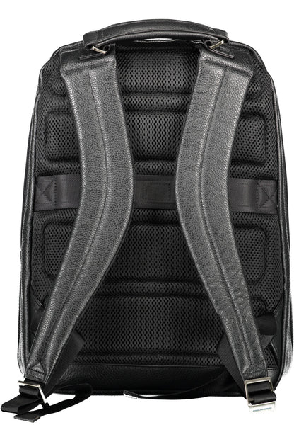 PIQUADRO MEN'S BLACK BACKPACK