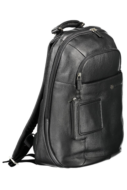 PIQUADRO MEN'S BLACK BACKPACK