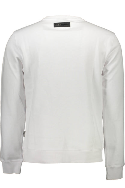 PLEIN SPORT MEN'S ZIP-UP SWEATSHIRT WHITE