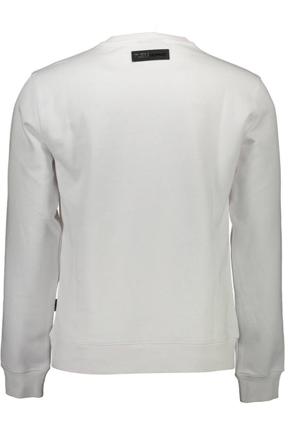 PLEIN SPORT MEN'S ZIP-UP SWEATSHIRT WHITE
