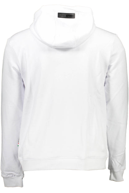 PLEIN SPORT SWEATSHIRT WITHOUT ZIP MAN WHITE