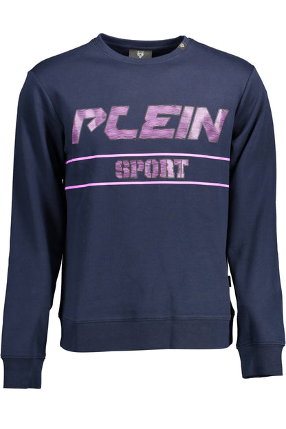 PLEIN SPORT SWEATSHIRT WITHOUT ZIP MEN BLUE