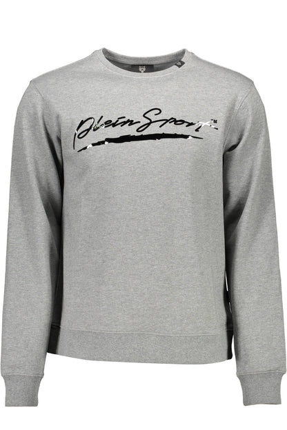 PLEIN SPORT MEN'S ZIP-FREE SWEATSHIRT GREY