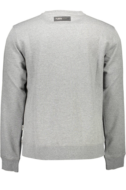 PLEIN SPORT SWEATSHIRT WITHOUT ZIP MAN GRAY