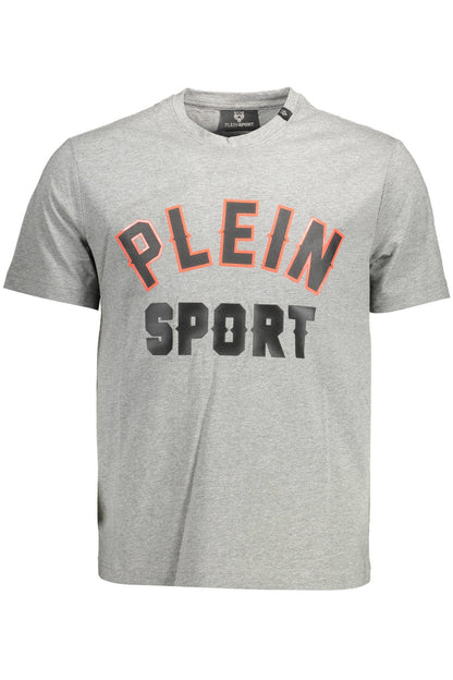 PLEIN SPORT MEN'S SHORT SLEEVE T-SHIRT GRAY