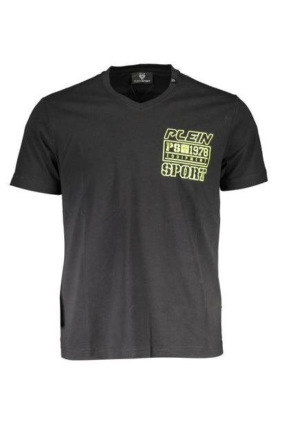 PLEIN SPORT MEN'S SHORT SLEEVE T-SHIRT BLACK