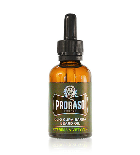 Aceite para barba PRORASO Ciprés y Vetiver para hombre 30 ml
