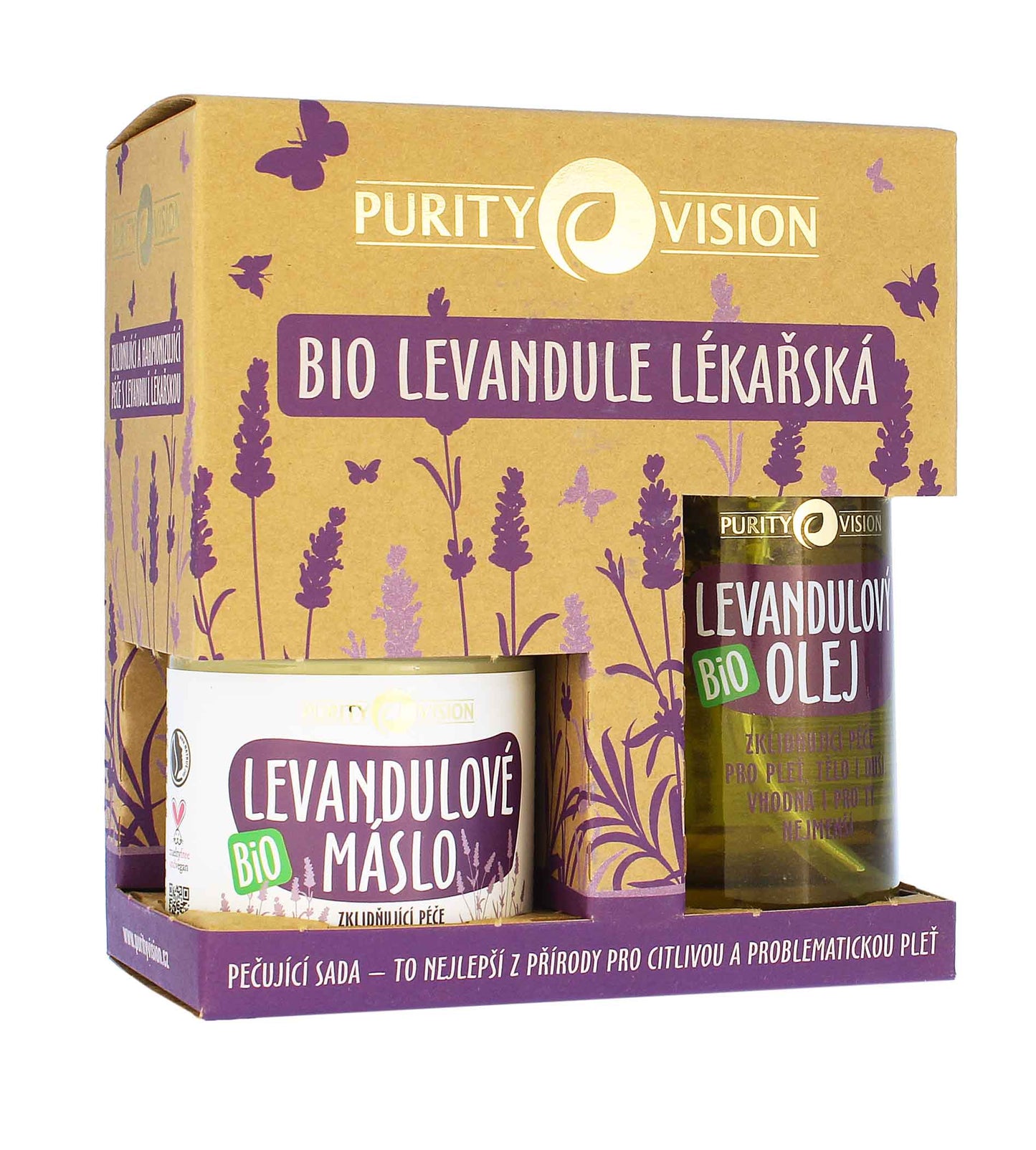 Purity Vision BIO Lavanda SET Aceite 100ml + Manteca Corporal 120ml
