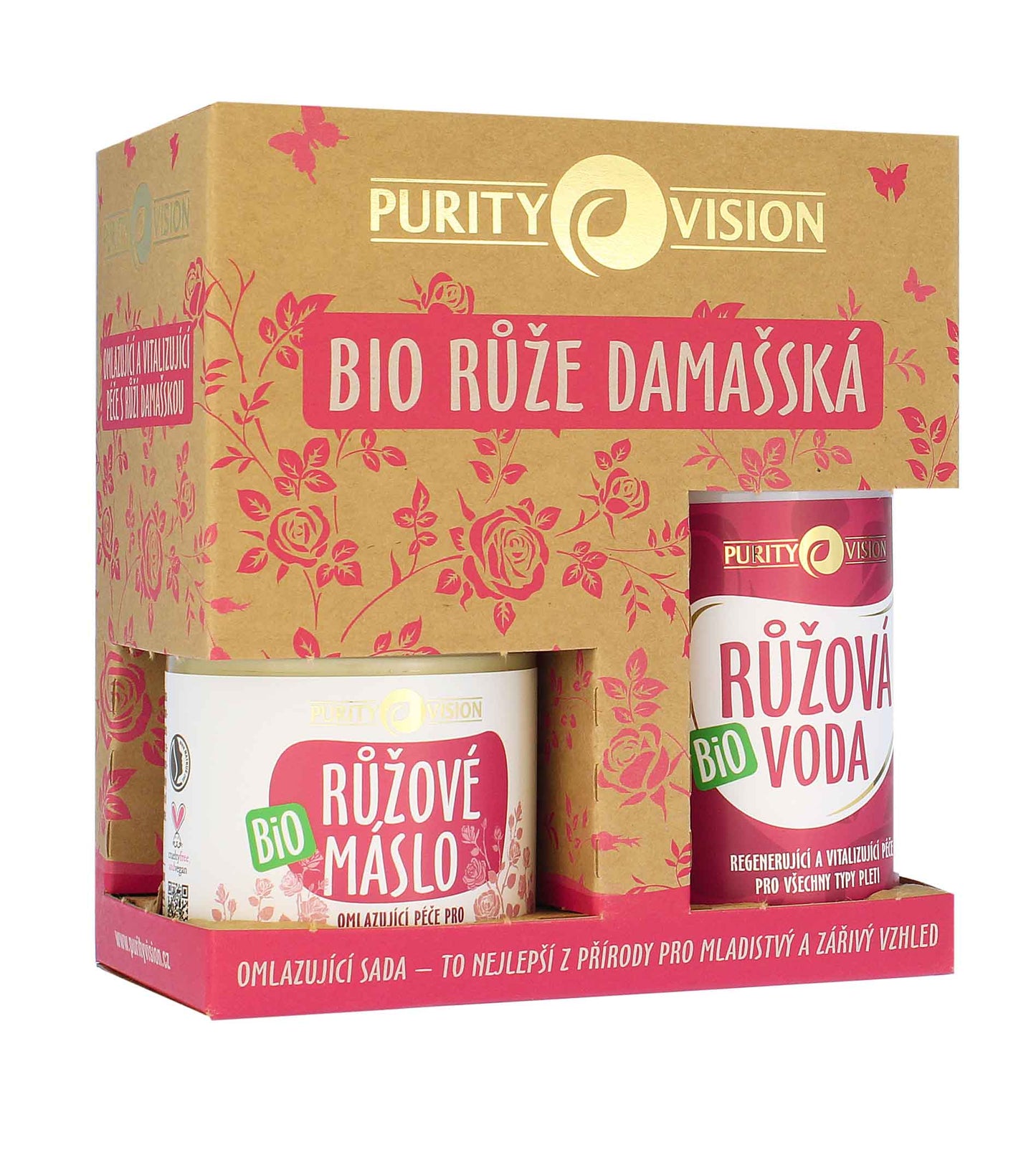 Purity Vision BIO Rose SET Rose Water 100ml + Body Butter 120ml