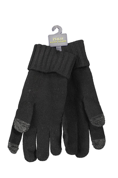 RALPH LAUREN MEN'S BLACK GLOVES