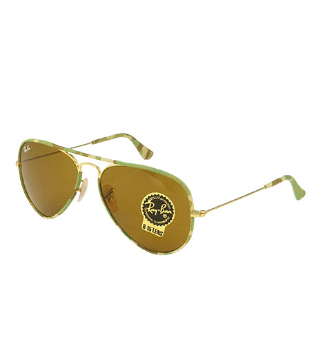 RayBan RB3025JM Aviator full color 169 hnědá unisex sluneční brýle 55x14x135 mm