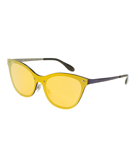 RayBan RB3580N Blaze Cat Eye 9037/7J oranžovo zlátá dámské sluneční brýle 43x140 mm