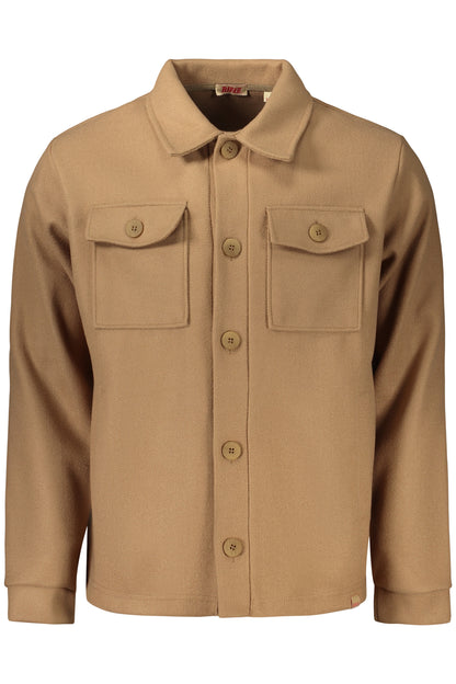 MEN'S BROWN LONG-SLEEVED RIFLE SHIRT