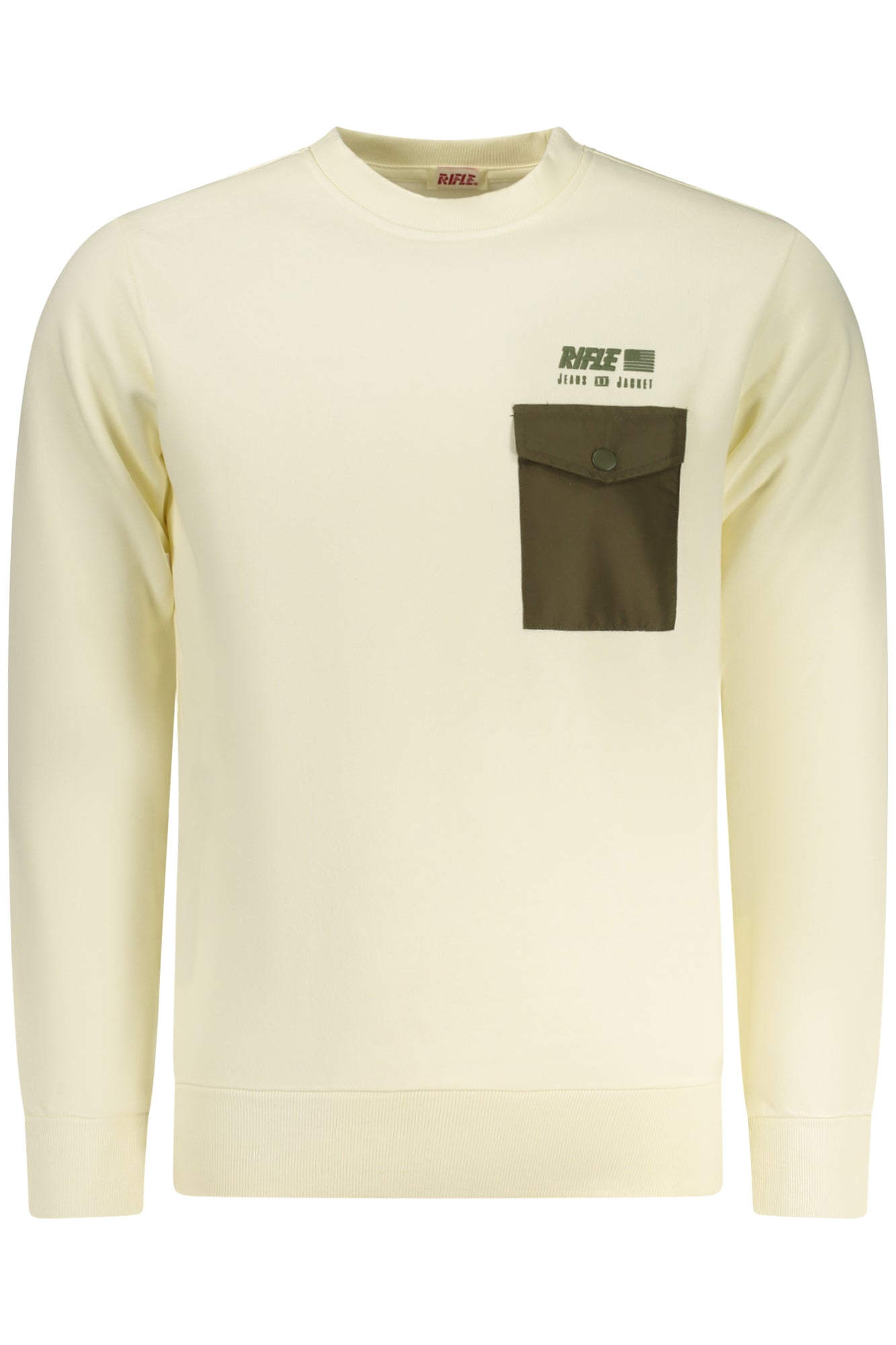 RIFLE MEN'S ZIP-UP SWEATSHIRT WHITE