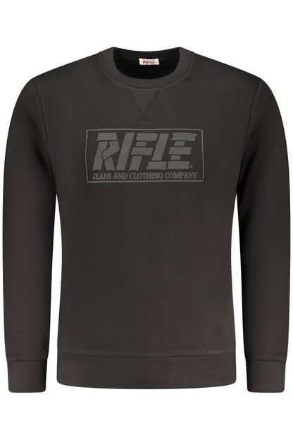 RIFLE MEN'S BLACK ZIP-UP SWEATSHIRT