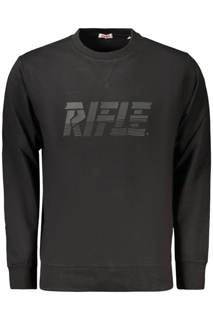 RIFLE MEN'S BLACK ZIP-UP SWEATSHIRT