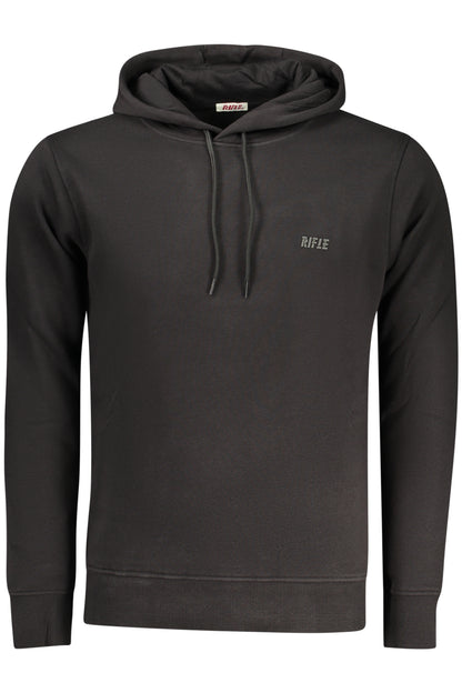 RIFLE MEN'S BLACK ZIP-UP SWEATSHIRT