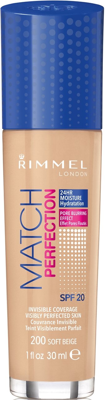 Rimmel Match Perfection makeup 30 ml 200 Soft Beige