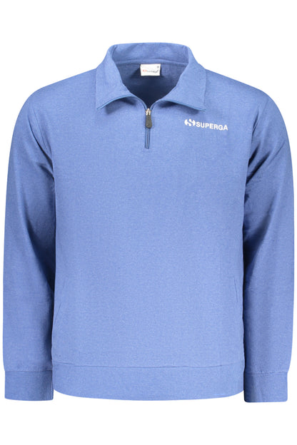 SUPERGA MEN'S ZIP-UP SWEATSHIRT, BLUE