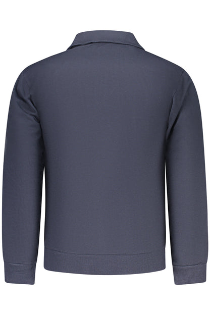 SUPERGA MEN'S BLUE ZIP-UP SWEATSHIRT