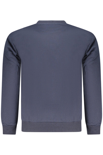 SUPERGA MEN'S BLUE ZIP-UP SWEATSHIRT